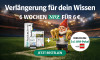 Text: Verlängerung für dein Wissen. 6 Wochen Zeitung für 6 € inkl. LEGO-Pokal