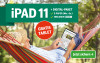 Werbeanzeige für Tablets in Kombination mit einem Abonnement der "NRZ". Angepriesen wird ein Apple iPad 11 für 35,99€ ohne zusätzliche Kosten zum Zeitungsabo.