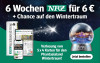 Werbebanner mit NRZ gedruckt und digital, Angebot 6 Wochen fur 6 Euro und Verlosung von Phantasialand Wintertraum Karten