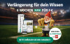 Text: Verlängerung für dein Wissen. 6 Wochen Zeitung für 6 € inkl. LEGO-Pokal