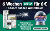 Werbebanner zeigt ein Angebot: Sechs Wochen NRZ für 6 Euro plus Chance auf Wintertraum im Phantasialand